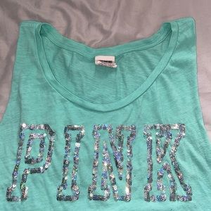 Glittery Pink tank top